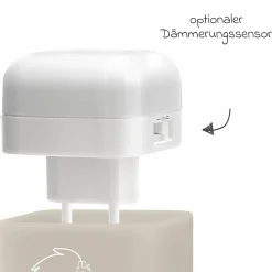 2in1 Steckdosen-Nachtlicht SleepLight mit energiesparende LED-Technologie - Creme