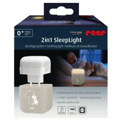 2in1 Steckdosen-Nachtlicht SleepLight mit energiesparende LED-Technologie - Creme