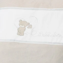 4in1 Stubenbett, Beistellbett, Wiege und Bank & Textile-Ausstattung - Liebhabär - Natur