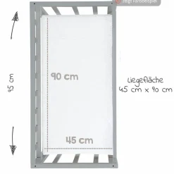 4in1 Stubenbett, Beistellbett, Wiege und Bank & Textile-Ausstattung - Liebhabär - Natur