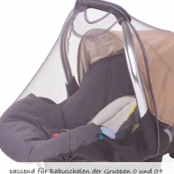 Insektenschutz für Babyschale - Grau