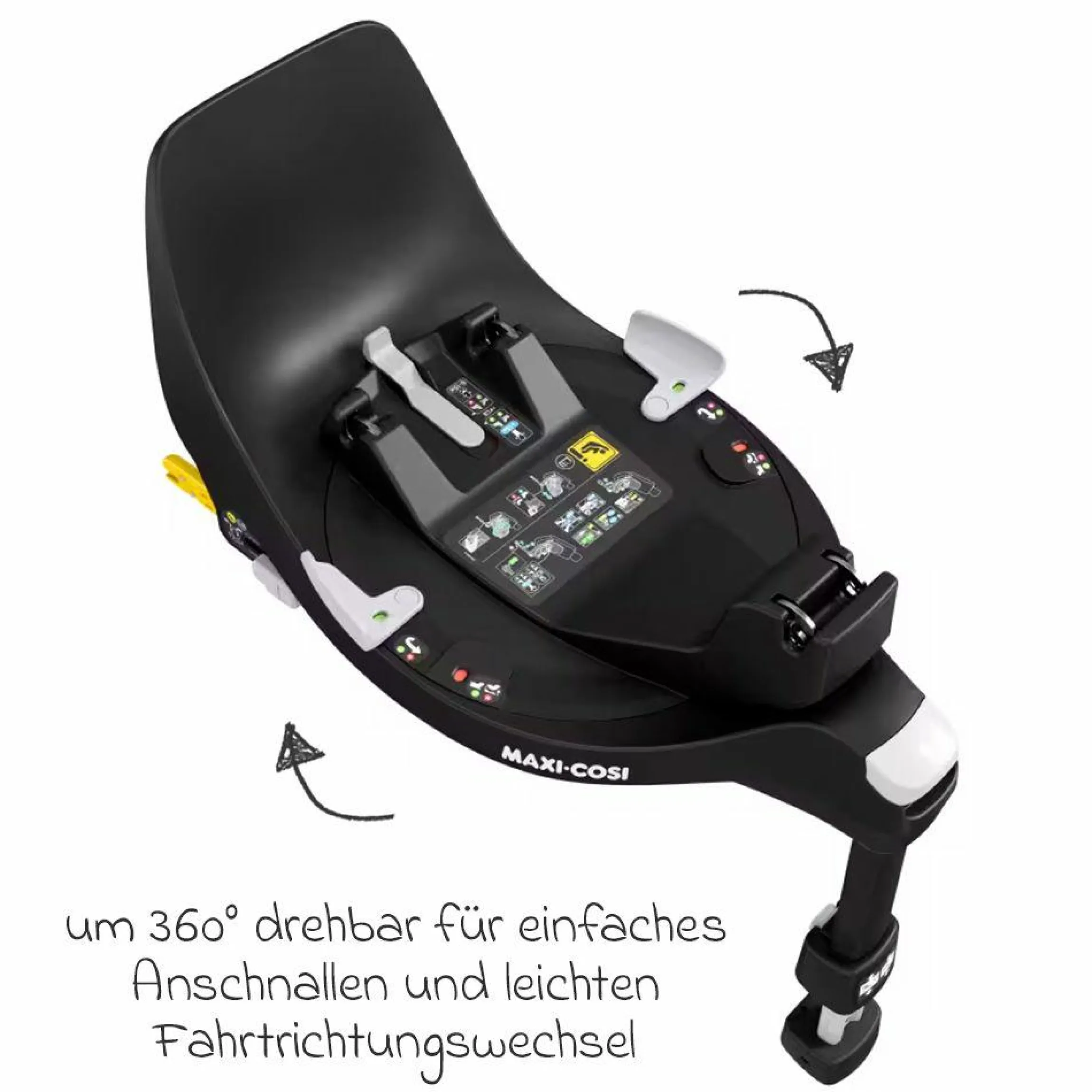 Isofix- Basis FamilyFix 360 drehbar für Kindersitz Pearl 360, Pebble 360 und Coral 360 - Kollektion 2025