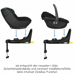 Isofix-Base Familyfix S i-Size für die Kindersitze Pebble S & Pearl S - Kollektion 2025