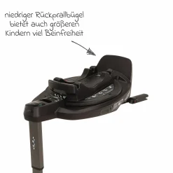 Isofix-Basisstation BASE Curv drehbar für Pipa next, Arra flex, Todl next, Cari next - Black - Kollektion 2025