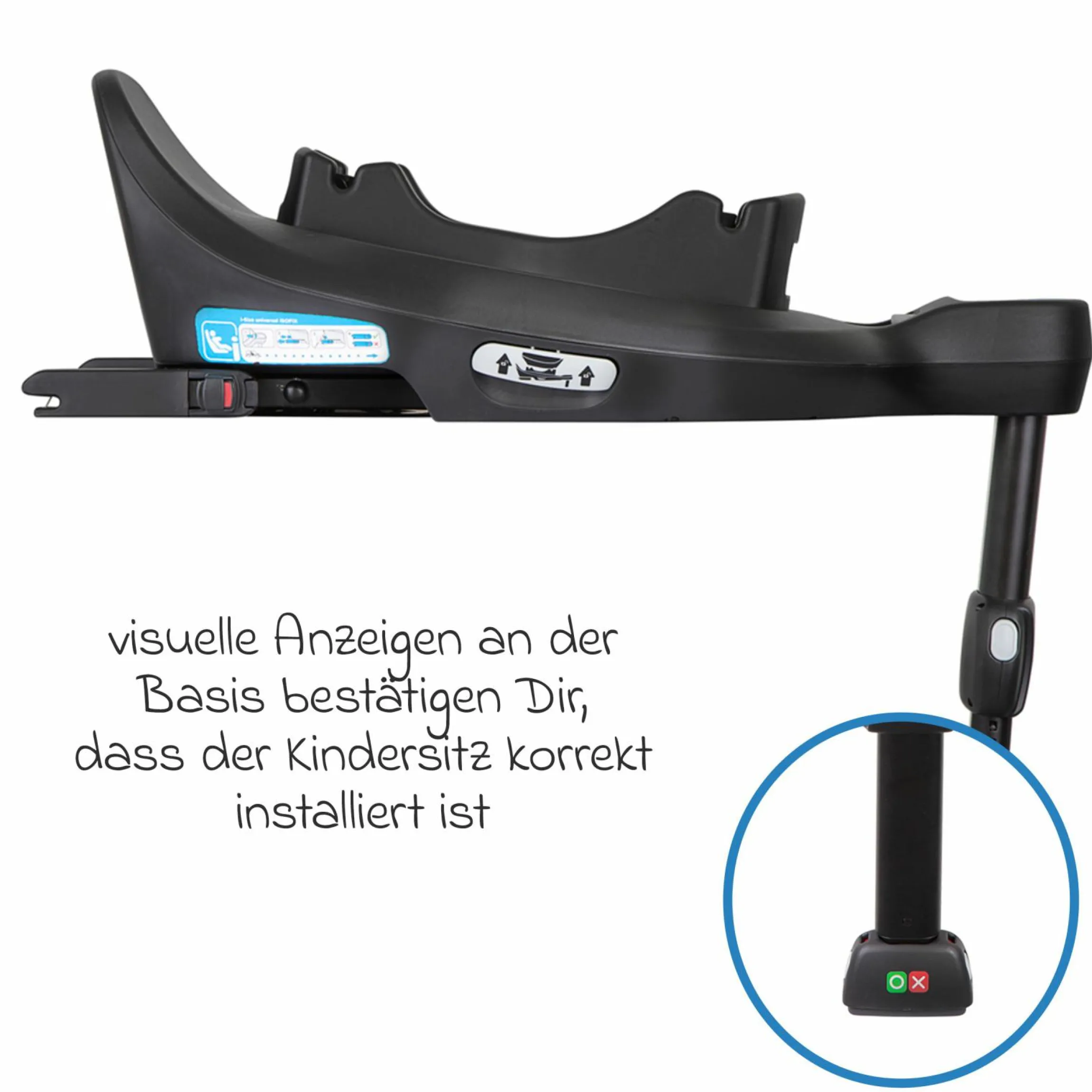 Isofix-Basisstation SnugTurn i-Size R129 Base für SnugLite und SnugGo i-Size R129 - Black - Kollektion 2025