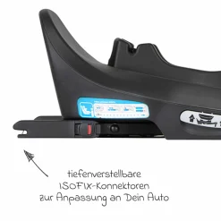 Isofix-Basisstation SnugTurn i-Size R129 Base für SnugLite und SnugGo i-Size R129 - Black - Kollektion 2025