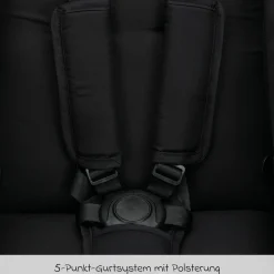 Jogger & Sportwagen Run mit Babywanne bis 22 kg belastbar mit Lufträder, Knickschieber, Liegeposition & Handbremse - Schwarz Melange