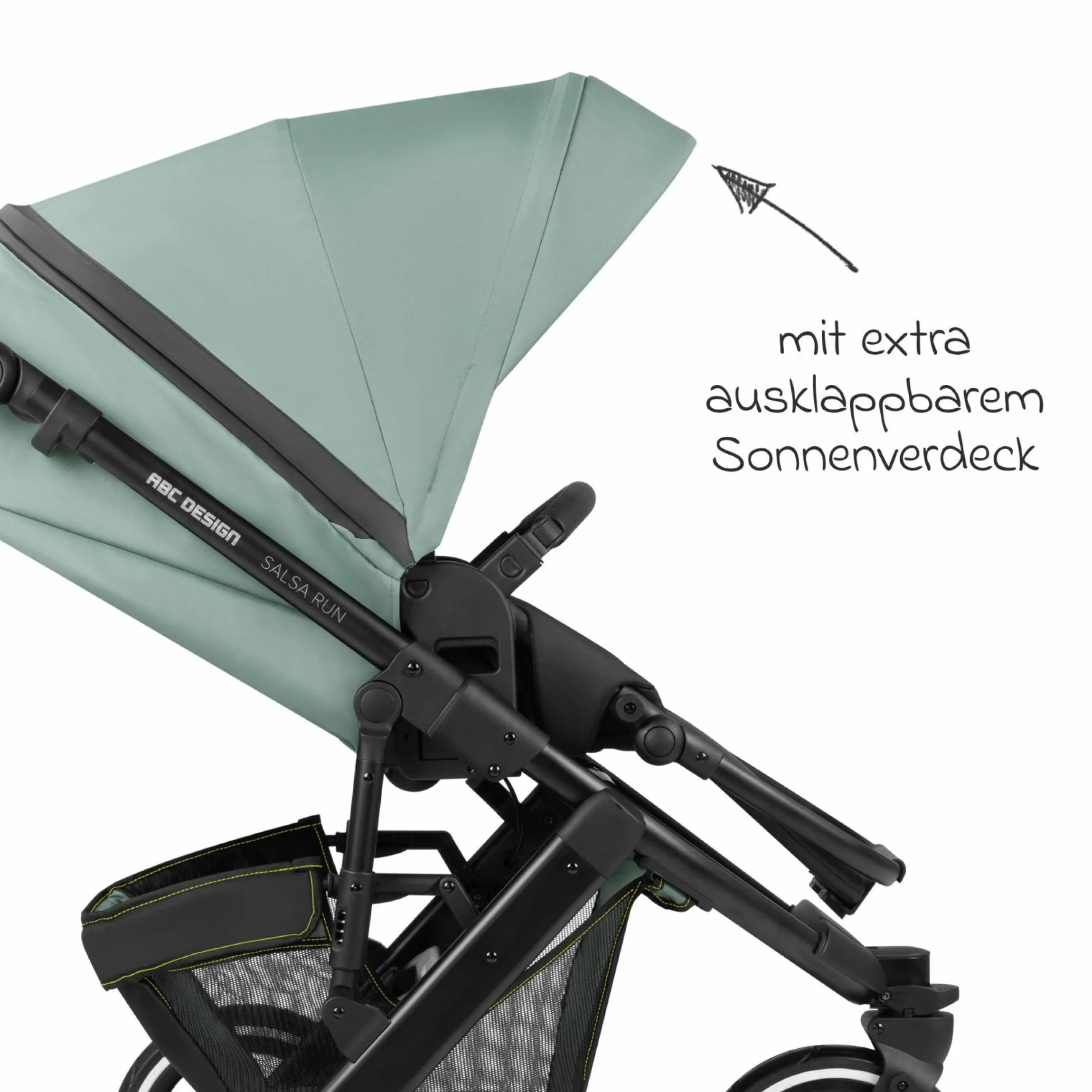 Jogger Salsa Run - Runner mit Sportzulassung, Luftbereifung und Handbremse - Aqua - Kollektion 2024