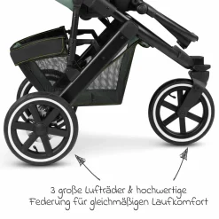 Jogger Salsa Run - Runner mit Sportzulassung, Luftbereifung und Handbremse - Aqua - Kollektion 2024