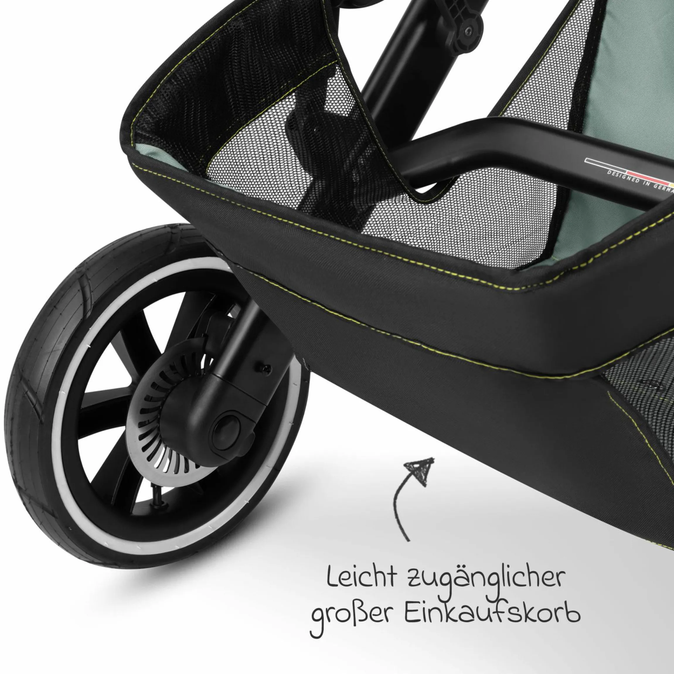 Jogger Salsa Run - Runner mit Sportzulassung, Luftbereifung und Handbremse - Aqua - Kollektion 2024
