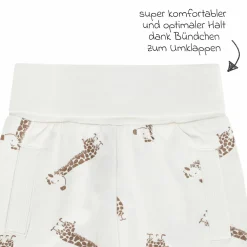 Jogginghose - Giraffe Allover - Offwhite - Gr. 74