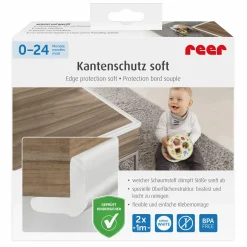 Kantenschutz Soft 2er Pack zum Kleben je 100 cm - Weiß