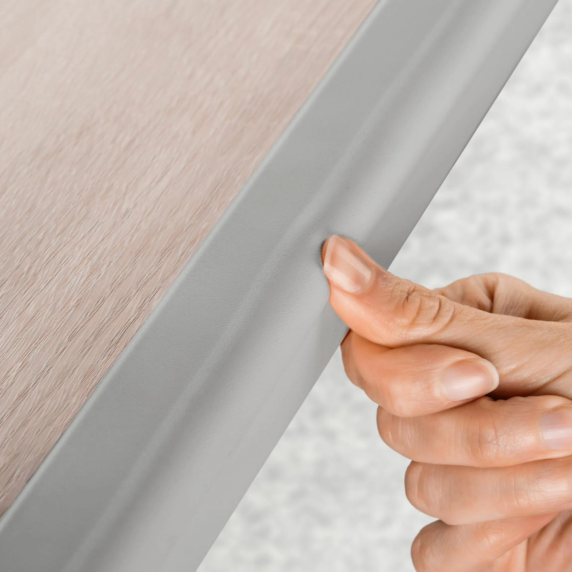 Kantenschutz Soft 2er Pack zum Kleben je 100 cm - Grau