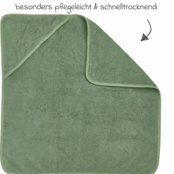 Kapuzenbadetuch 75 x 75 cm - Forest Green