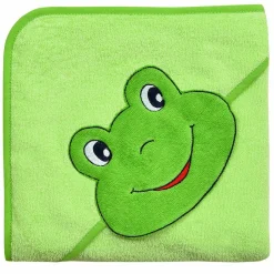 Kapuzenbadetuch 80 x 80 cm - Frosch Limone