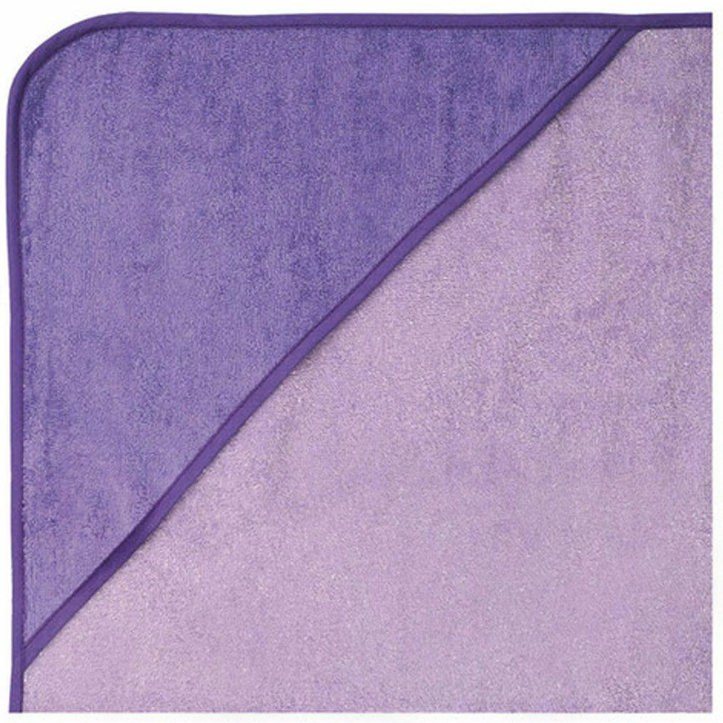 Kapuzenbadetuch 80 x 80 cm - Uni Flieder Violett