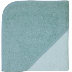 Kapuzenbadetuch 80 x 80 cm - Uni Mint Eisblau