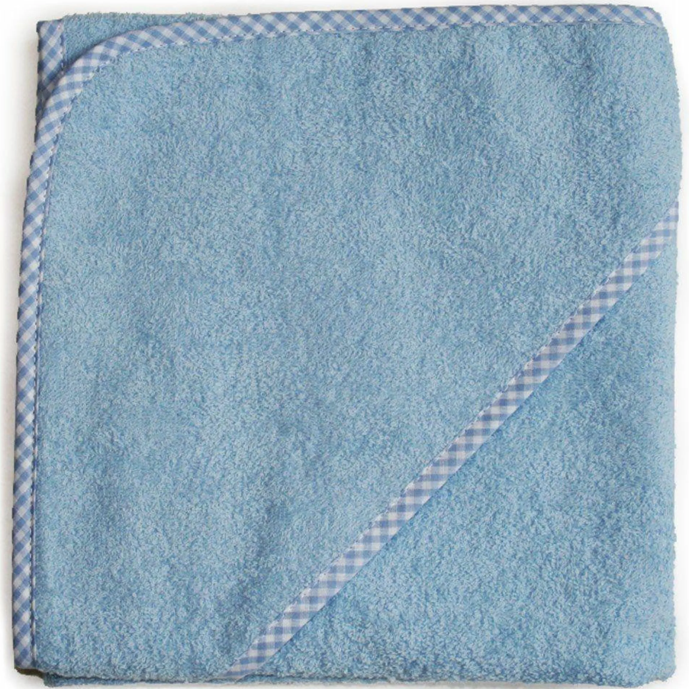 Kapuzenbadetuch 80 x 80 cm - Uni Blau
