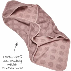 Kapuzen-Badetuch Hoodie aus Bio-Baumwolle - Organic - Wood Rose
