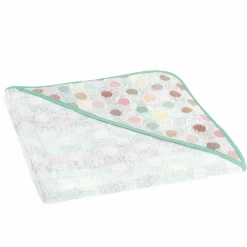 Kapuzenbadetuch Jaquard 80 x 80 cm - Dots - Colorful - Kollektion 2024
