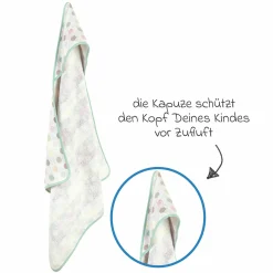 Kapuzenbadetuch Jaquard 80 x 80 cm - Dots - Colorful - Kollektion 2024