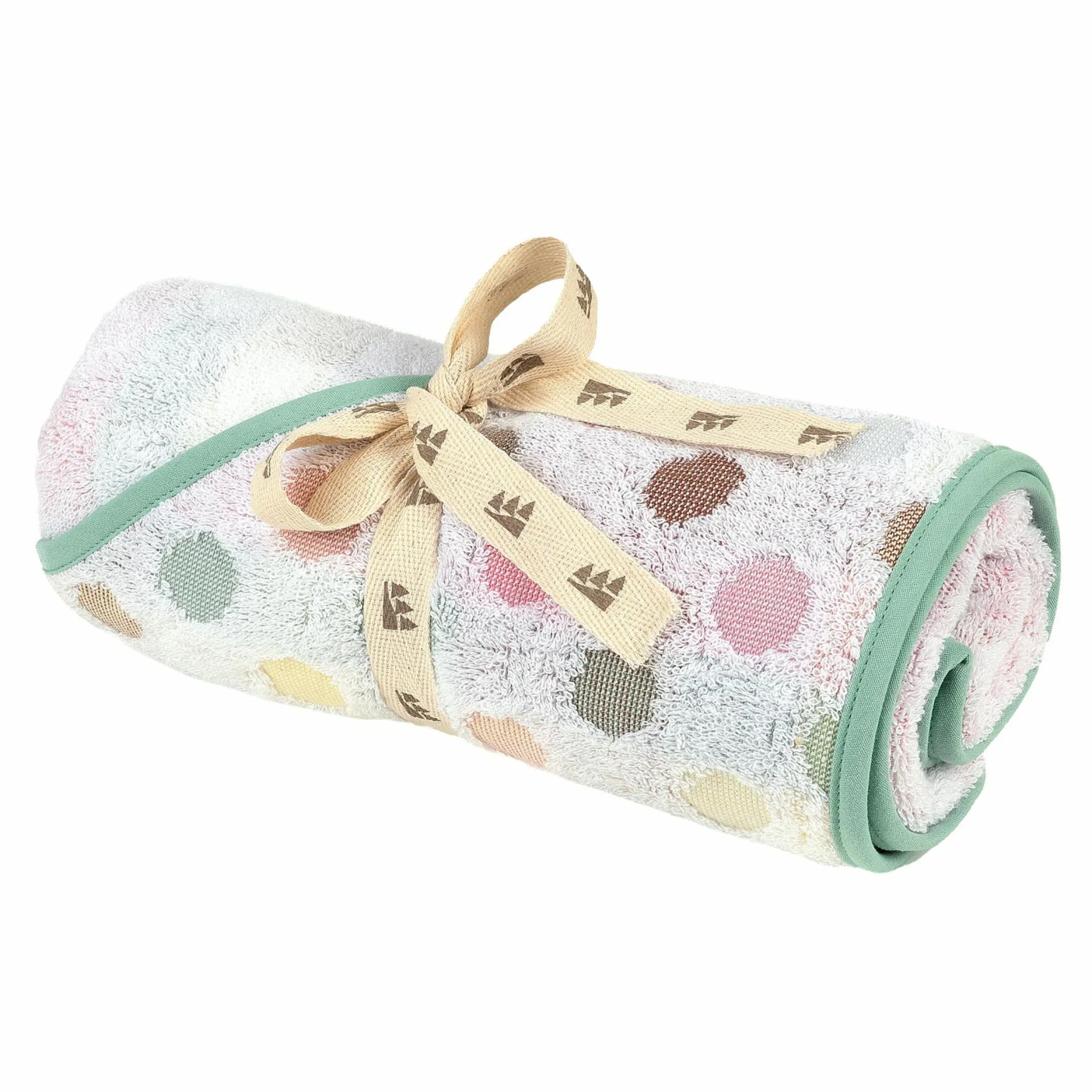 Kapuzenbadetuch Jaquard 80 x 80 cm - Dots - Colorful - Kollektion 2024