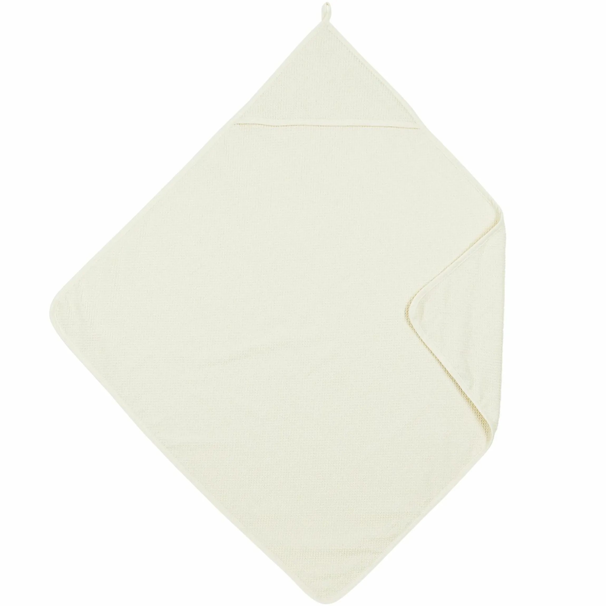 Kapuzenbadetuch Popcorn 75 x 75 cm - Naturel