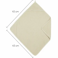 Kapuzenbadetuch Popcorn 75 x 75 cm - Soft Sand