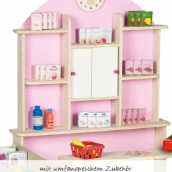 Kaufladen Minishop inkl. über 100 Teile  Zubehör - Rosa