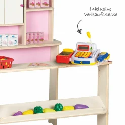 Kaufladen Minishop inkl. über 100 Teile Zubehör - Rosa