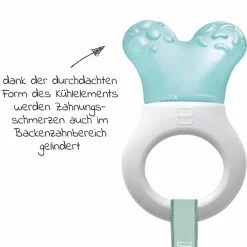 Kühl-Beißring Mini Cooler & Clip - Türkis