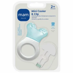 Kühl-Beißring Mini Cooler & Clip - Türkis