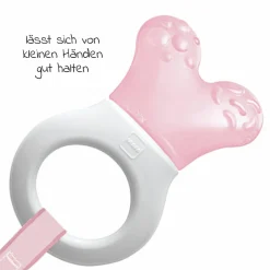 Kühl-Beißring Mini Cooler & Clip - Rosa