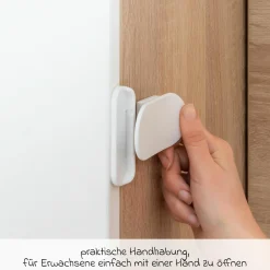 Kühlschrank-Sicherung mit Klebeband - Weiß