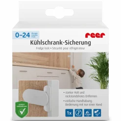 Kühlschrank-Sicherung mit Klebeband - Weiß