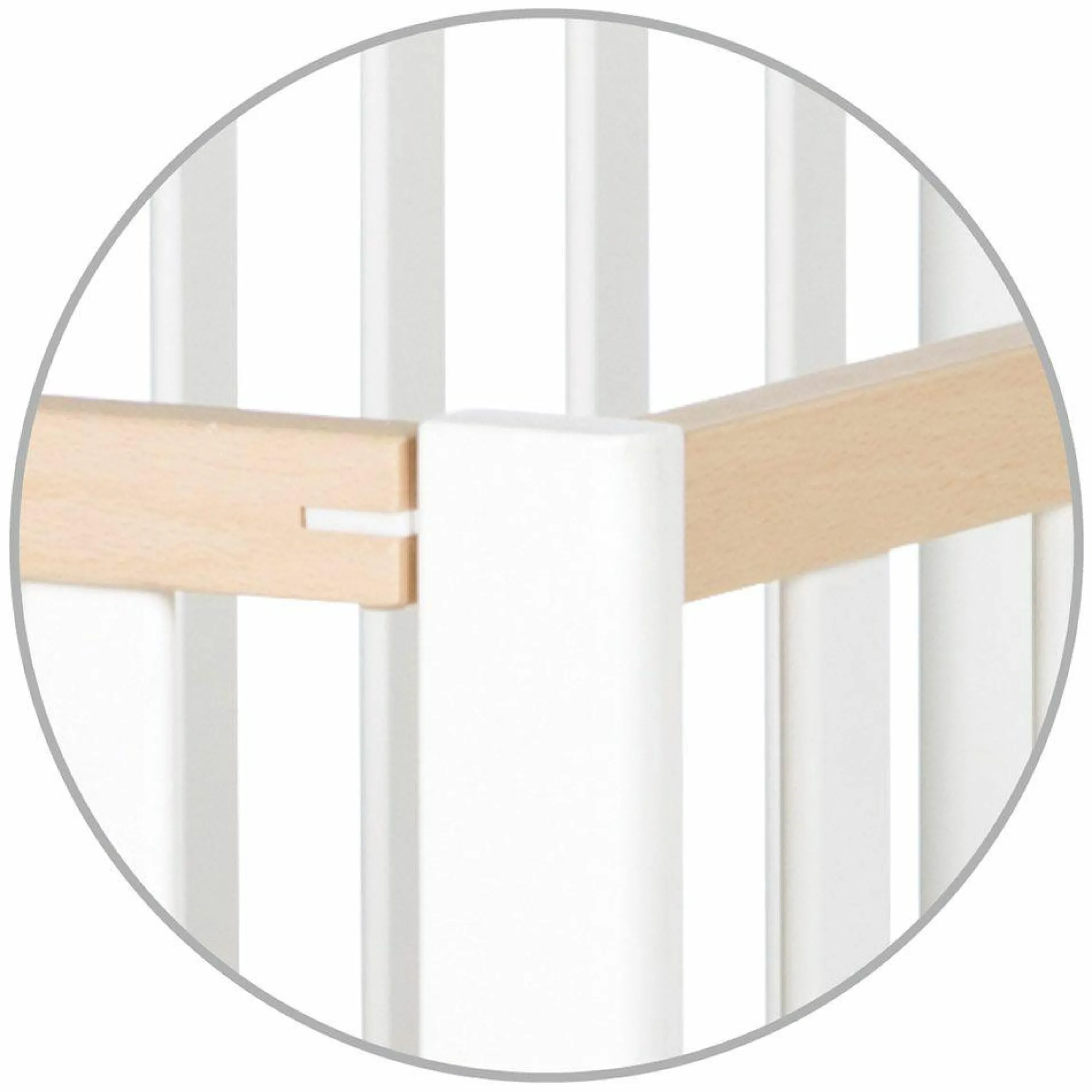 Kinderbett Bio Buche Bicolor Fold Up klappbar 60 x 120 cm