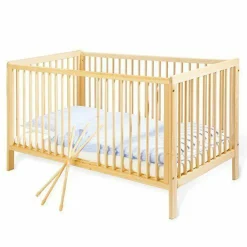 Kinderbett Hanna 70 x 140 cm - Buche massiv unbehandelt