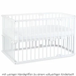 Kinderbettumbausatz für Beistellbett Maxi und Boxspring - Weiß lackiert