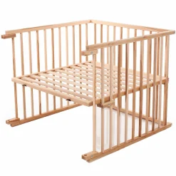 Kinderbettumbausatz für Beistellbett Original - Kernbuche geölt