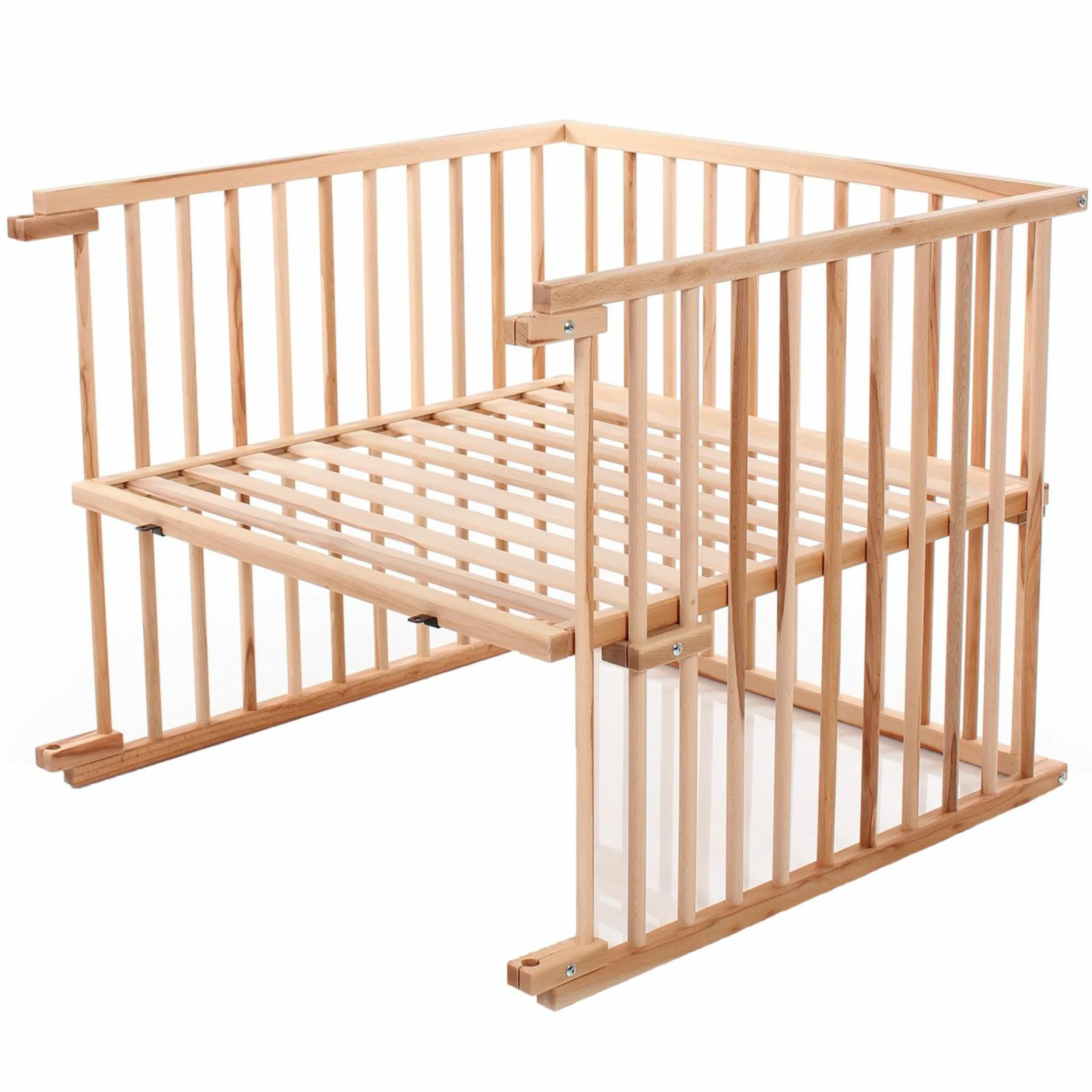Kinderbettumbausatz für Beistellbett Original - Kernbuche geölt