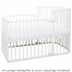 Kinderbettumbausatz für Beistellbett Boxspring Comfort Plus - Weiß lackiert