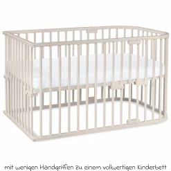 Kinderbettumbausatz für Beistellbett Original - Beige lackiert