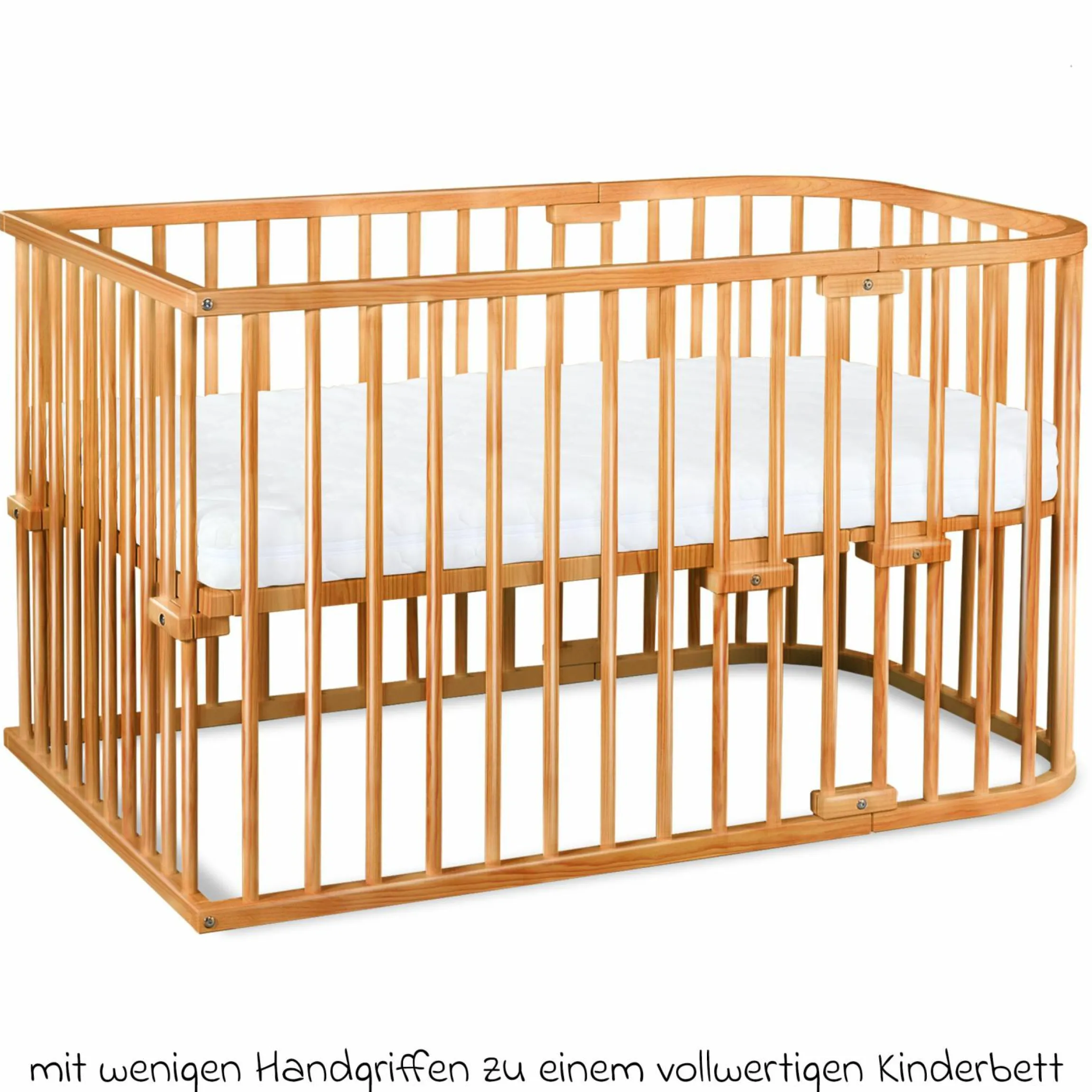 Kinderbettumbausatz für Beistellbett Maxi und Boxspring - Kernbuche geölt