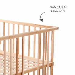 Kinderbettumbausatz für Beistellbett Maxi und Boxspring - Kernbuche geölt