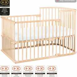Kinderbettumbausatz für Beistellbett Maxi und Boxspring - Kernbuche geölt