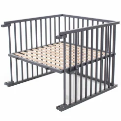 Kinderbettumbausatz für Beistellbett Maxi und Boxspring - Schiefergrau lackiert