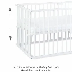 Kinderbettumbausatz für Beistellbett Original - Weiß lackiert