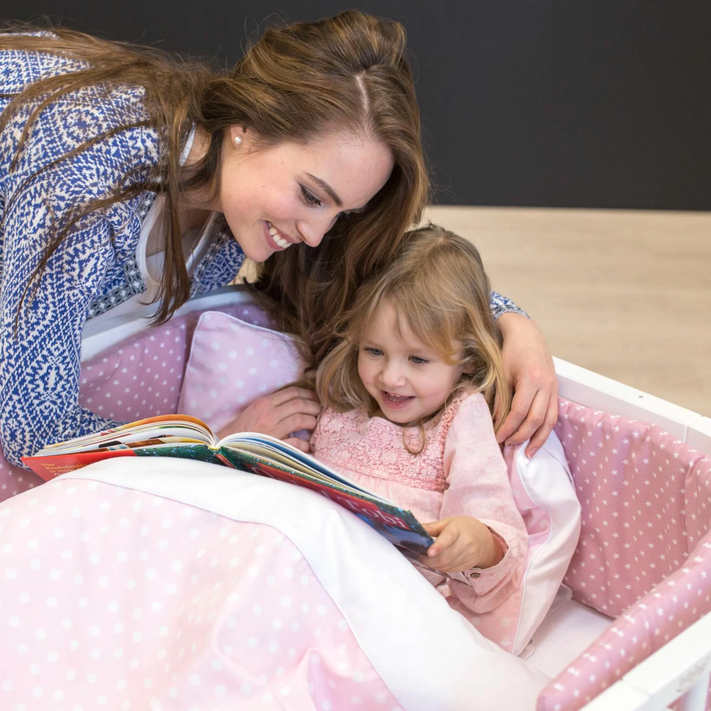Kinderbettumbausatz für Beistellbett Maxi Comfort Plus - Weiß lackiert
