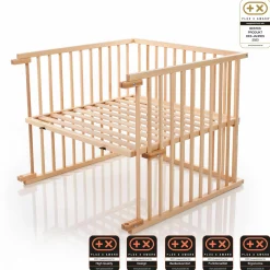 Kinderbettumbausatz für Beistellbett Original - Natur lackiert