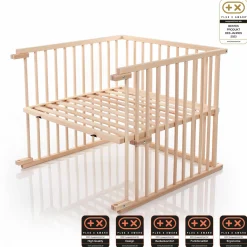 Kinderbettumbausatz für Beistellbett Original - Natur unbehandelt